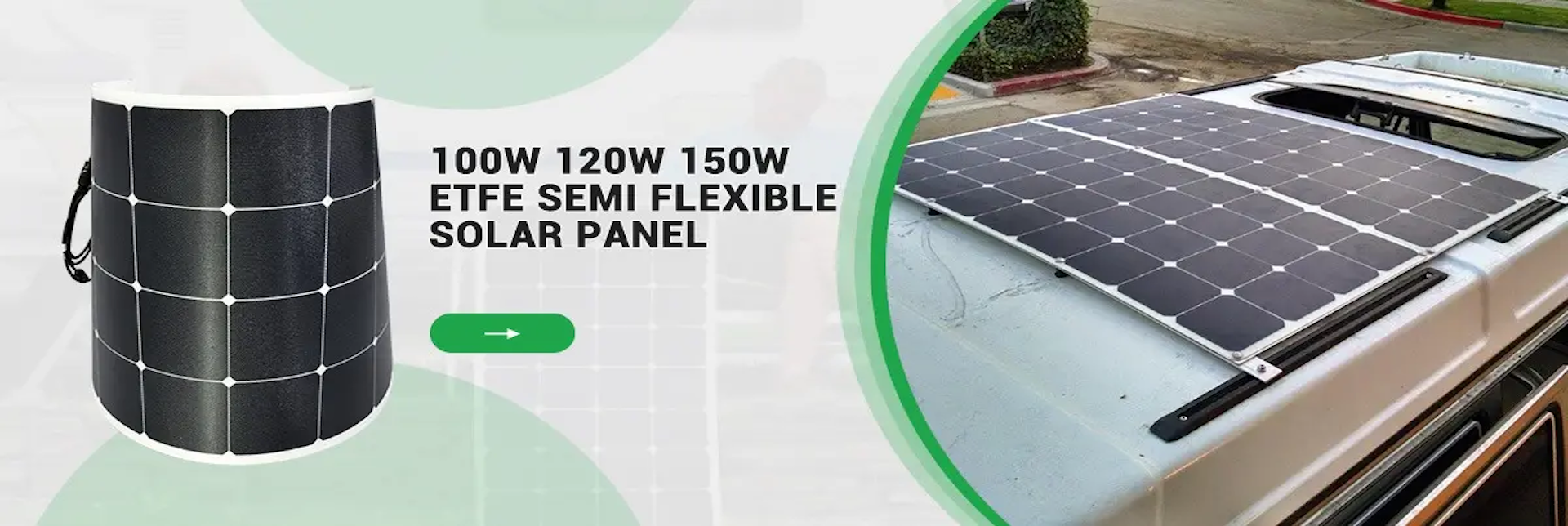 semi flexible solar panel ETFE solar panel